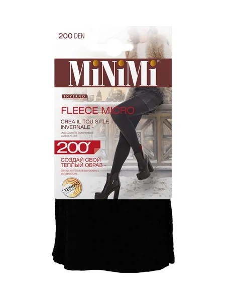 Колготки Minimi Basic FLEECE MICRO 200 nero 4(L)