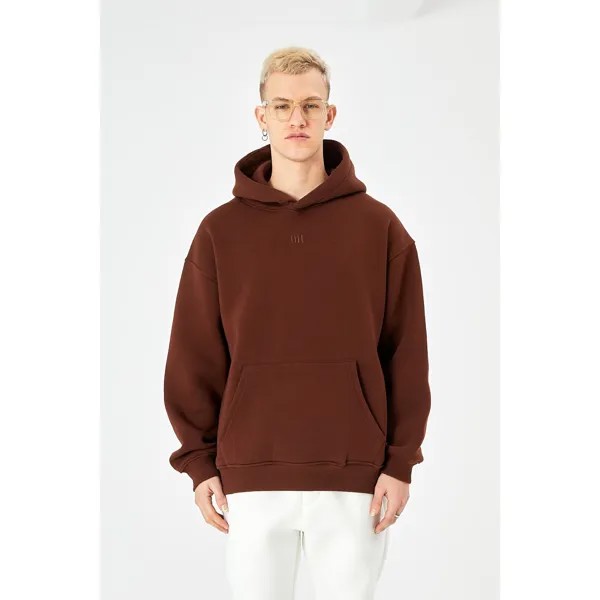 Толстовка Megaman Hoodie Oversize, коричневый