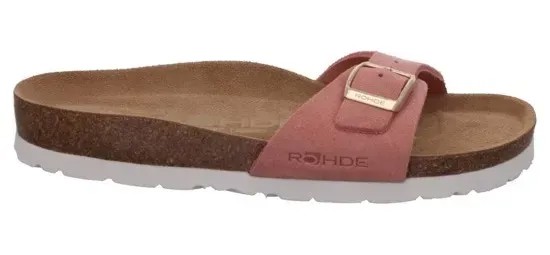 Мюли Rohde, туфли на танкетке, летние туфли, тапочки с заранее сформированной стелькой, цвет Rose