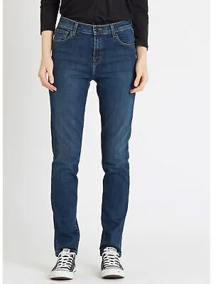 J BRAND Женские темно-синие джинсы прямого кроя с карманами на молнии 30