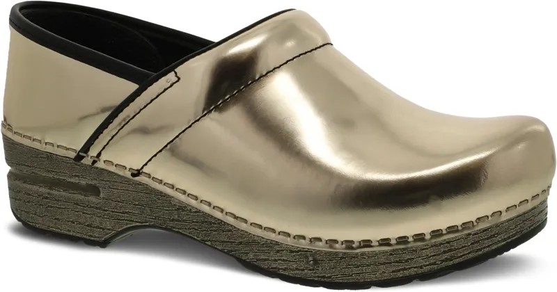 Сабо Professional Dansko, цвет Gold Chrome Metallic