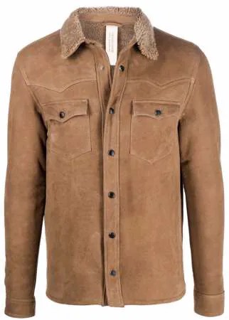 Giorgio Brato куртка-рубашка с меховой подкладкой