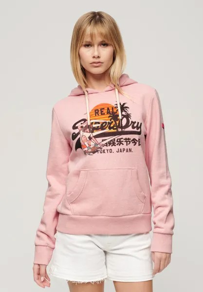 Толстовка LA GRAPHIC Superdry, розовый