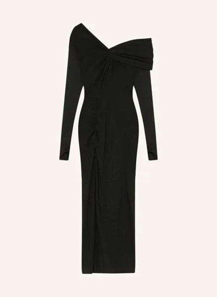 Платье-футляр rich из блестящей пряжи Diane Von Furstenberg, черный
