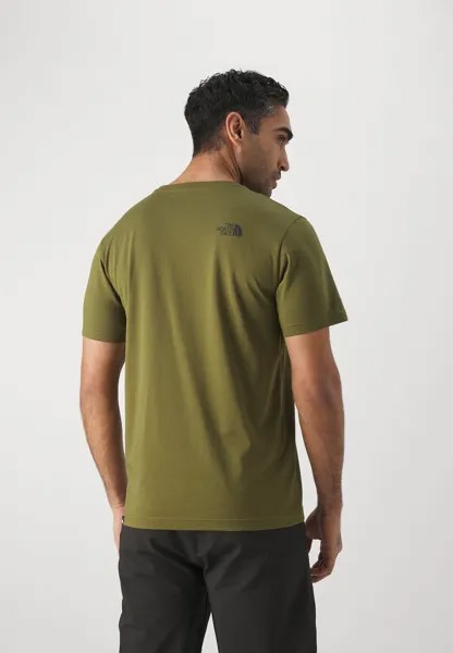 Базовая футболка Simple Dome Tee The North Face, лесной оливковый