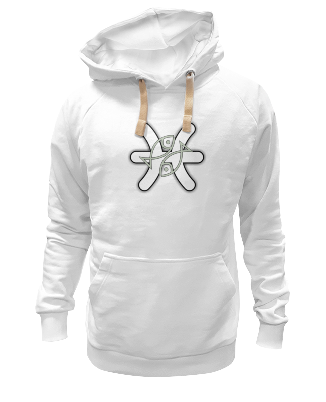 Худи Printio Знак зодиака рыбы. белое 2XL