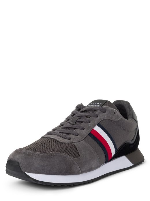 Кожаные кроссовки Tommy Hilfiger, серый