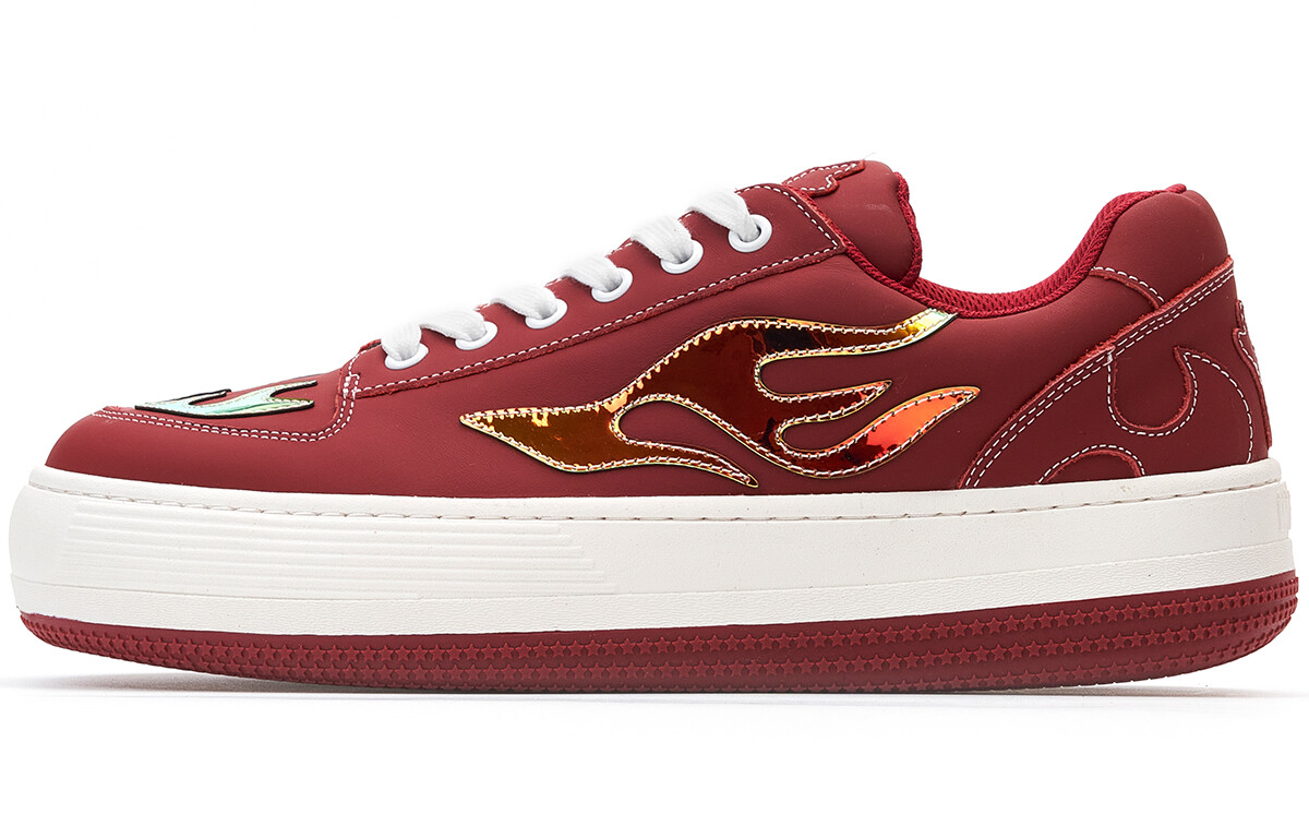 Кроссовки WILD PITCH Plunge Skateboarding Shoes Unisex Low-top Red, красный