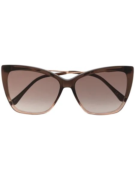 Jimmy Choo Eyewear солнцезащитные очки Seba в оправе 'кошачий глаз'