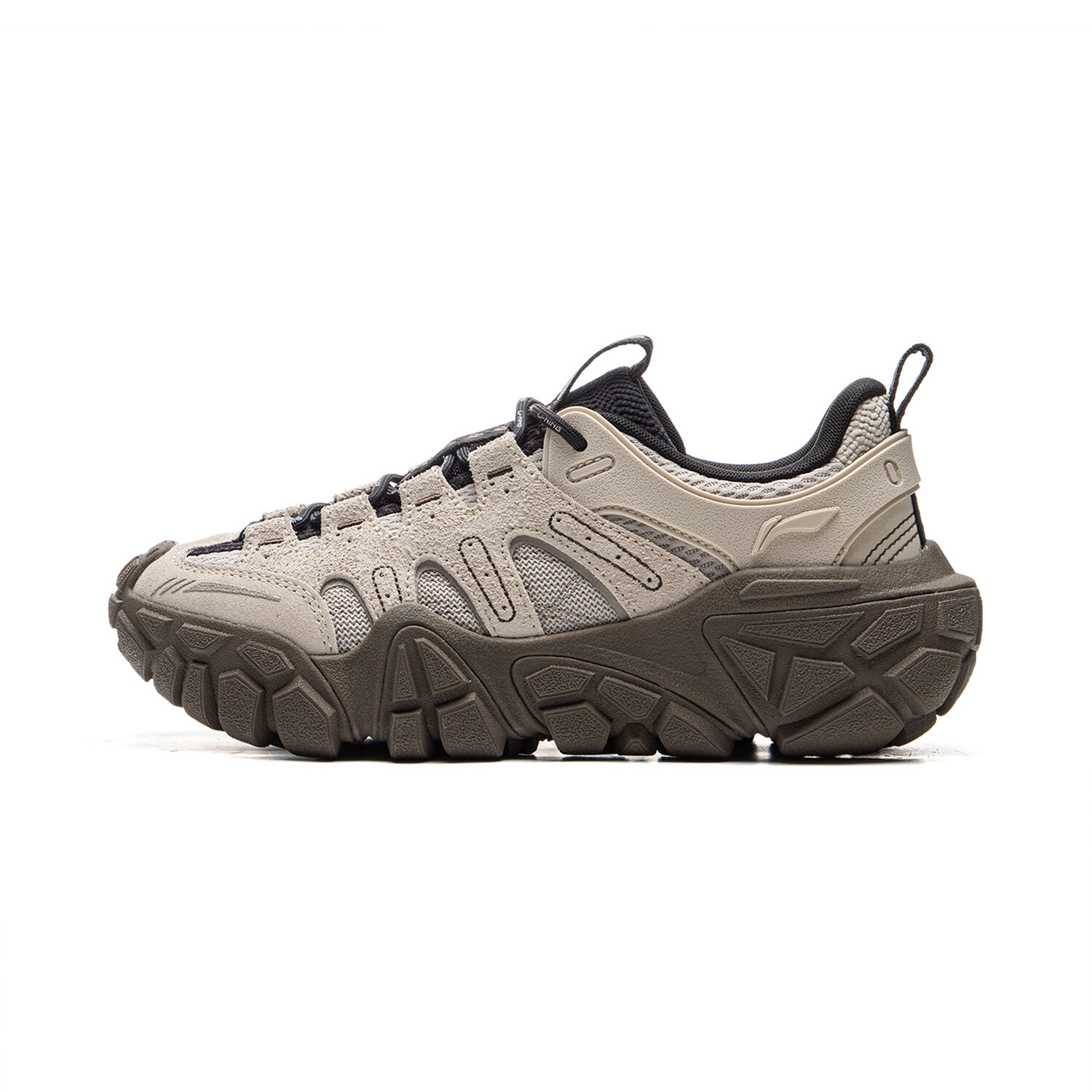 Кроссовки LINING Dunes Lifestyle Shoes Women's Low-top Oatmeal Gray, серый
