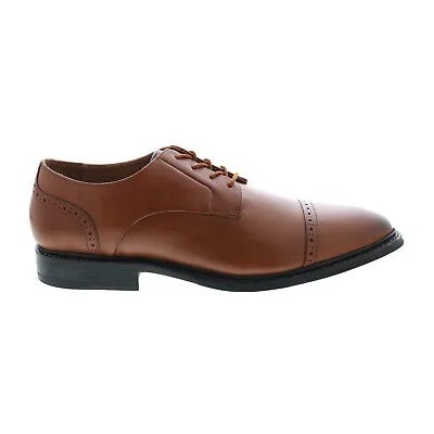 Bostonian Bridgeport Cap 26140390 Мужские коричневые кожаные оксфорды Cap Toe Shoes 9.5