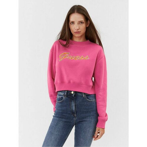 Свитшот GUESS, размер S [INT], розовый