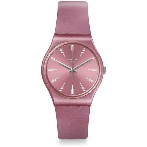 Наручные часы swatch, розовый
