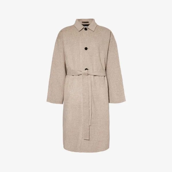 Шерстяное пальто оверсайз с заниженными плечами dape Acne Studios, красный