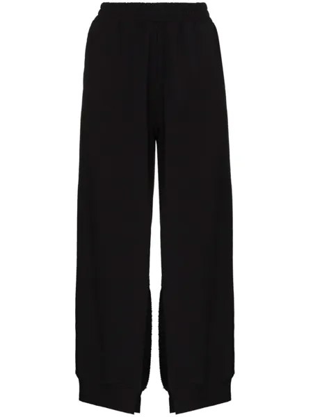 Спортивные брюки свободного кроя MM6 Maison Margiela, черный