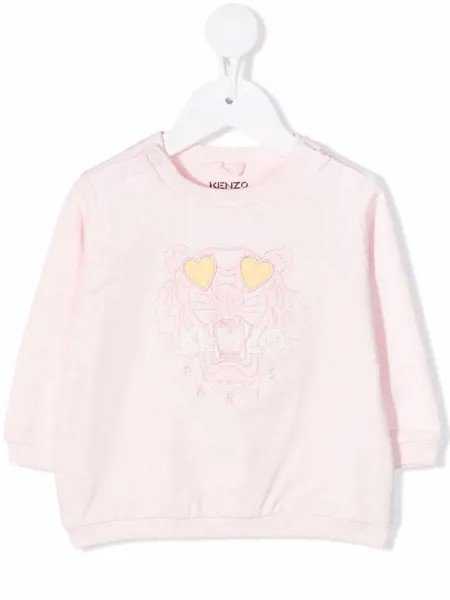 Kenzo Kids толстовка из органического хлопка с вышитым логотипом