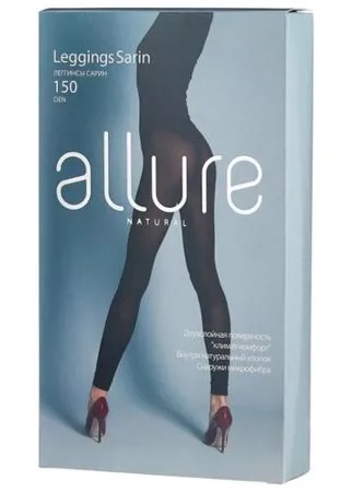 Леггинсы ALLURE Natural Sarin, 150 den, размер 5, nero (черный)