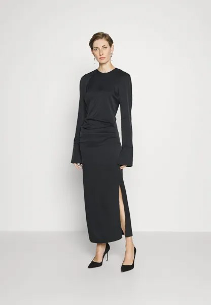 Элегантное платье Gathers Longsleeves Dress Elleme, черный