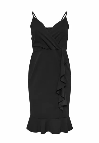 Коктейльное платье RUFFLE Yours Clothing, антрацит