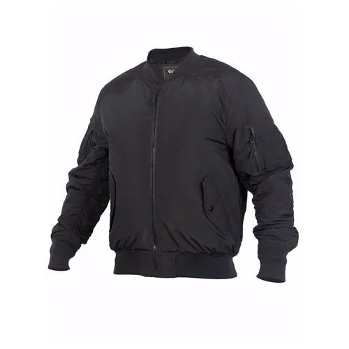 Куртка Пилот мужская утепленная (бомбер), GONGTEX Tactical Soft Flight Jacket, осень-зима, цвет Черный (Black)-XXL