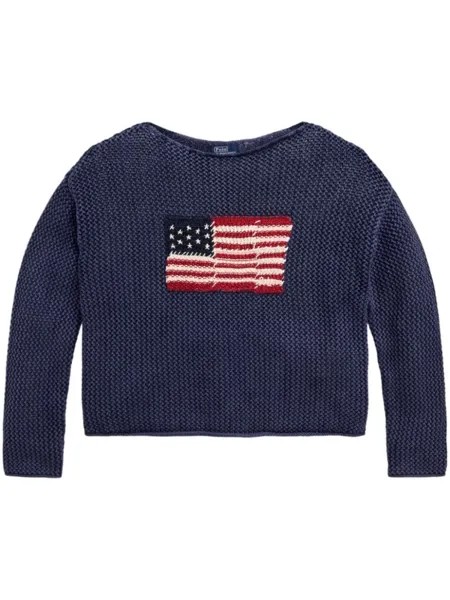 Polo Ralph Lauren джемпер из смесового льна, синий