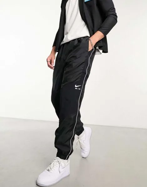 Черные тканые джоггеры Nike Swoosh Air