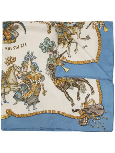 Hermès шелковый платок Les Fetes du Roi Soleil 1990-х годов