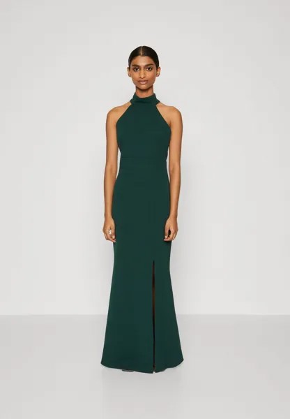 Платье из джерси Halter Neck Maxi Dress WAL G, цвет forest green