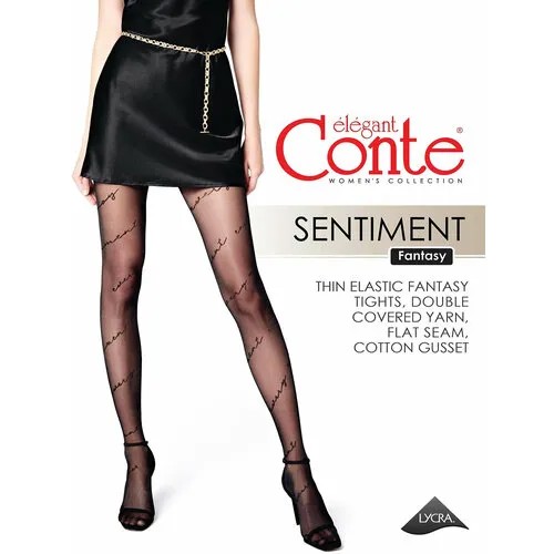 Колготки Conte elegant SENTIMENT, 30 den, размер 4/L/4-L, серый