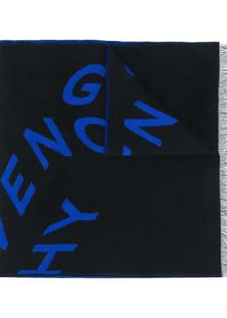 Givenchy шарф с логотипом и бахромой