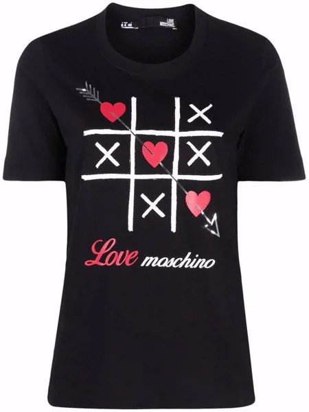 Love Moschino футболка с принтом