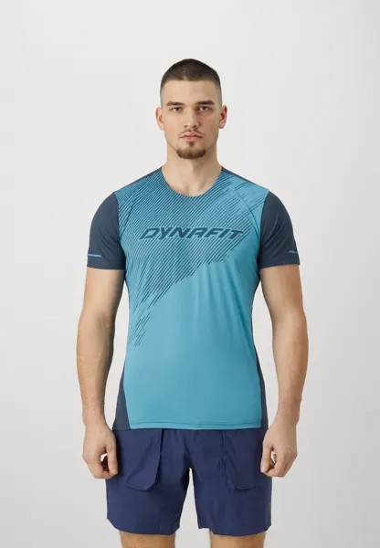 Футболка с принтом Alpine Tee Dynafit, цвет storm blue