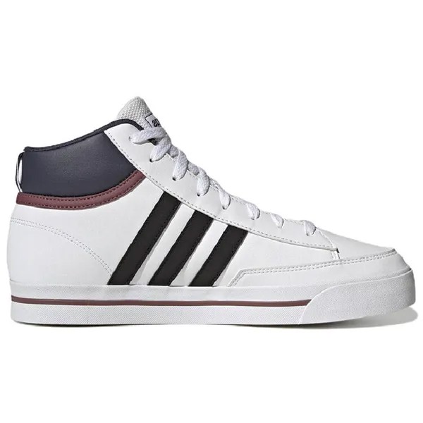Кеды Adidas neo Retrovulc Mid, черный/белый/темно-фиолетовый