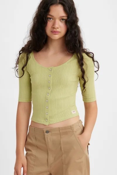 Блузка с овальным вырезом Levi'S, зеленый