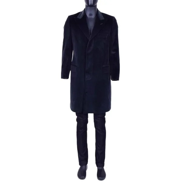 Dolce - Gabbana Brillant Slim Fit Пальто из бархата серого цвета 07008