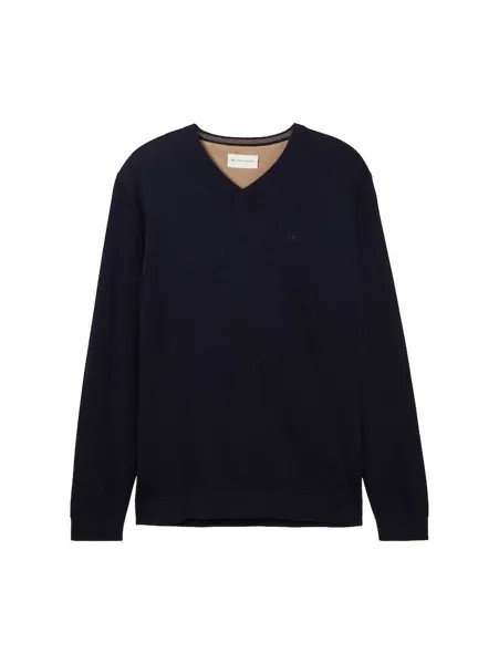 Пуловер Tom Tailor, цвет knitted navy melange