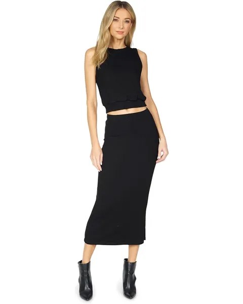 Топ Michael Lauren Cordell Crop Tank, черный