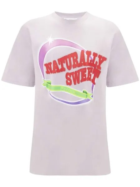 JW Anderson футболка Naturally Sweet, розовый