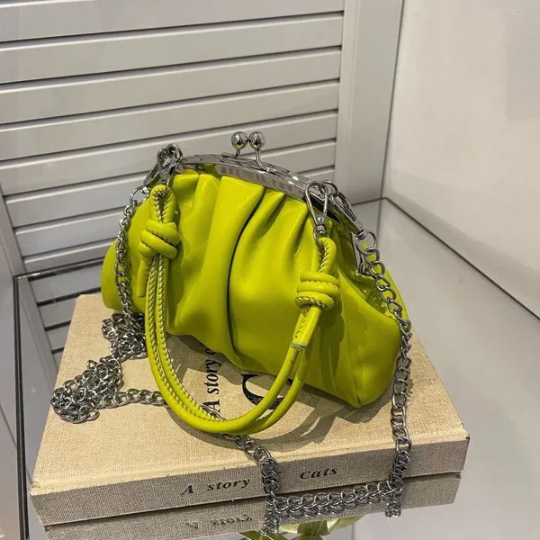 2022 Новая мода Shell Одно плечо Косая сумка Удобная сумочка Мягкая свежая и сладкая японская и корейская универсальная женская сумка