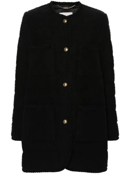 Moncler пуховик Epafo из букле, черный
