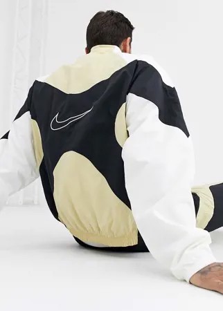 Золотистая олимпийка на молнии Nike Re-Issues-Золотой