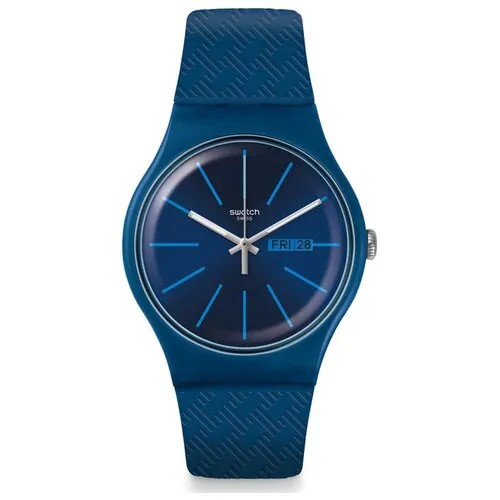 Наручные часы swatch, синий