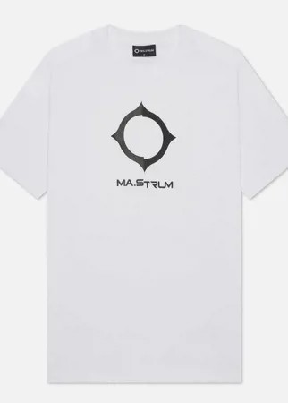 Мужская футболка MA.Strum Distort Logo, цвет белый, размер S