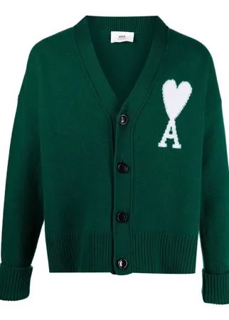 AMI Paris кардиган с монограммой Ami de Coeur