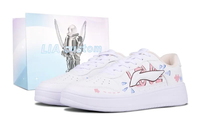 Кроссовки LINING Skateboarding Shoes Women's Low-top Blue, голубой