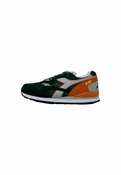 Низкие кроссовки Diadora, зеленый/серый/оранжевый