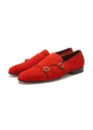 Замшевые монки Santoni