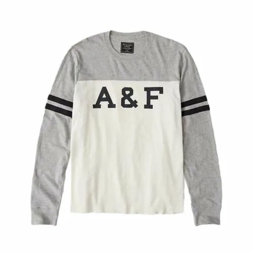 Лонгслив Abercrombie & Fitch, размер M, серый