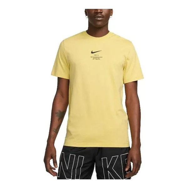 Футболка Nike Swoosh Sportswear Nike Sportswear NSW T-Shirt 'Yellow', желтый