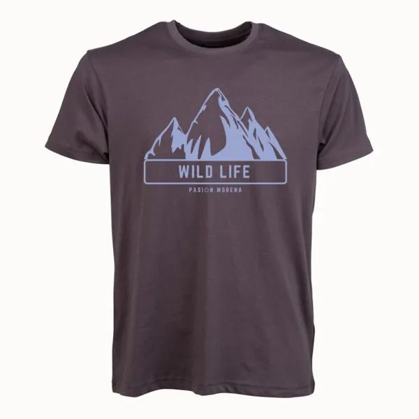 Мужская футболка для охоты Passion Morena Wild Life антрацитовая гора PASION MORENA, цвет gris